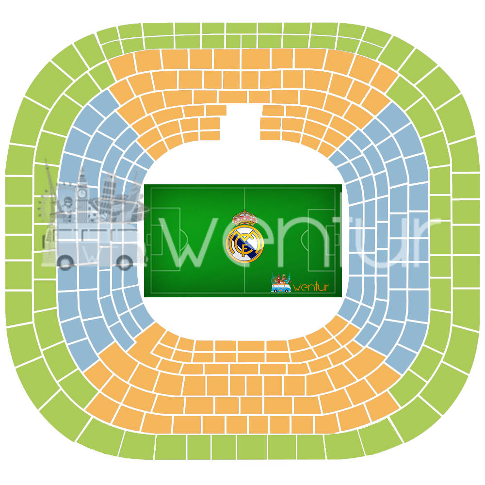 Real Madrid - Leganes (La Liga) oturma planı